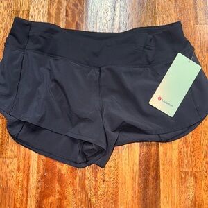 lululemon Speed Up Shorts, 2.5inches, Sz 10, NWY